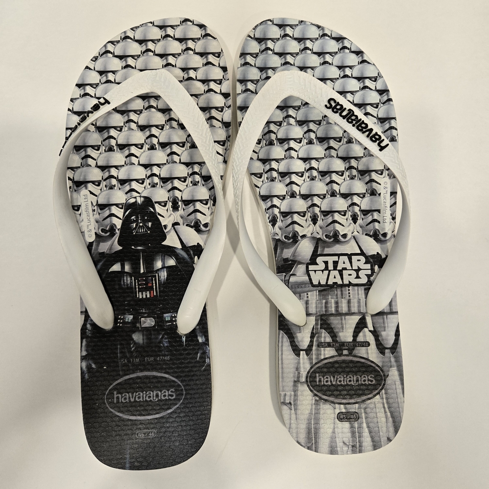 (Men's 13) Star Wars Havaianas Flip Flops